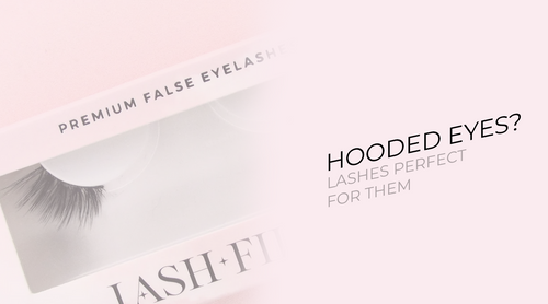 False lashes for hooded eyes - The LF Way